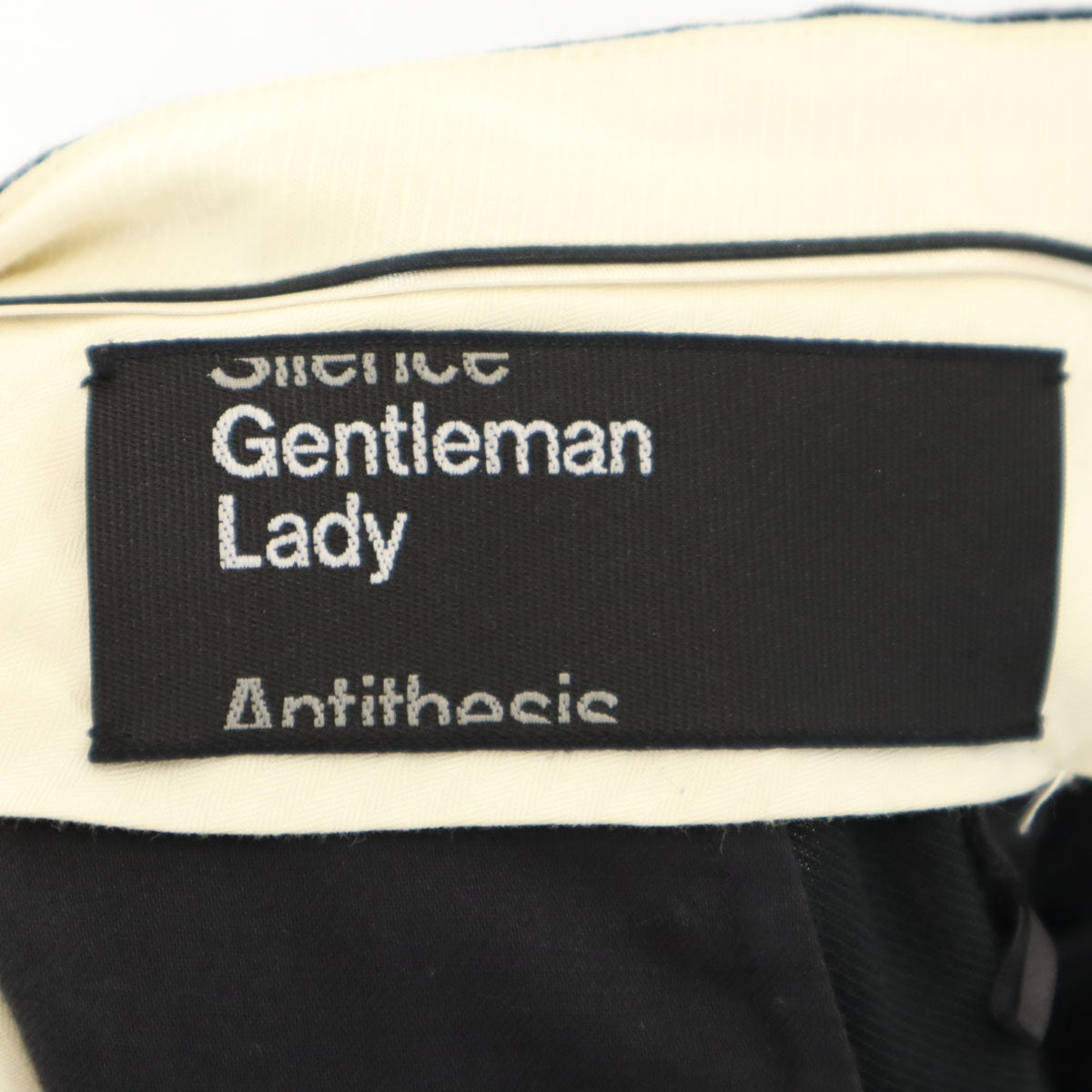 CHAOS GENTLEMAN LADY カオスジェントルマンレディ 日本製 スラックスパンツ 38 ブラック レディース