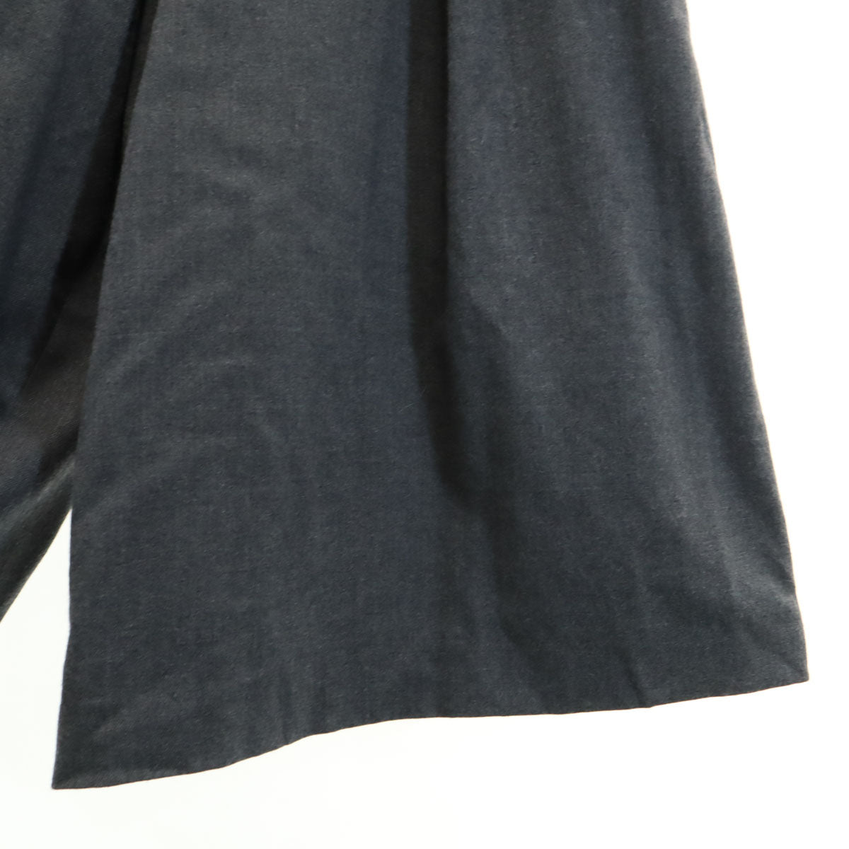 ANAYI アナイ 日本製 ウールブレンド ワイドパンツ 38 グレー ベルト付き レディース