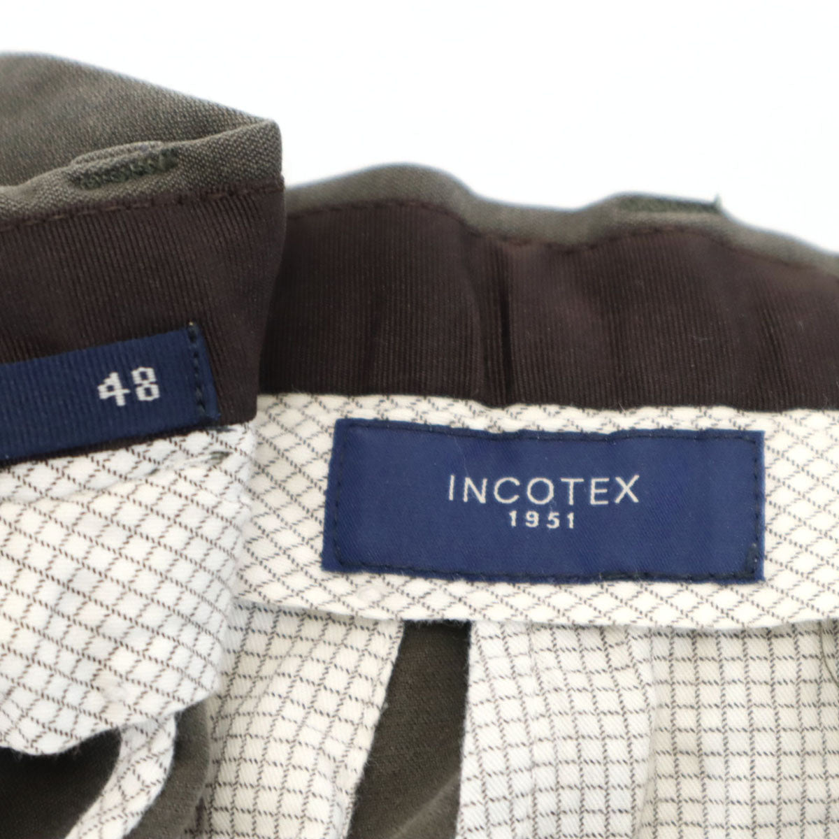 INCOTEX インコテックス スラックスパンツ 48 チャコールグレー メンズ