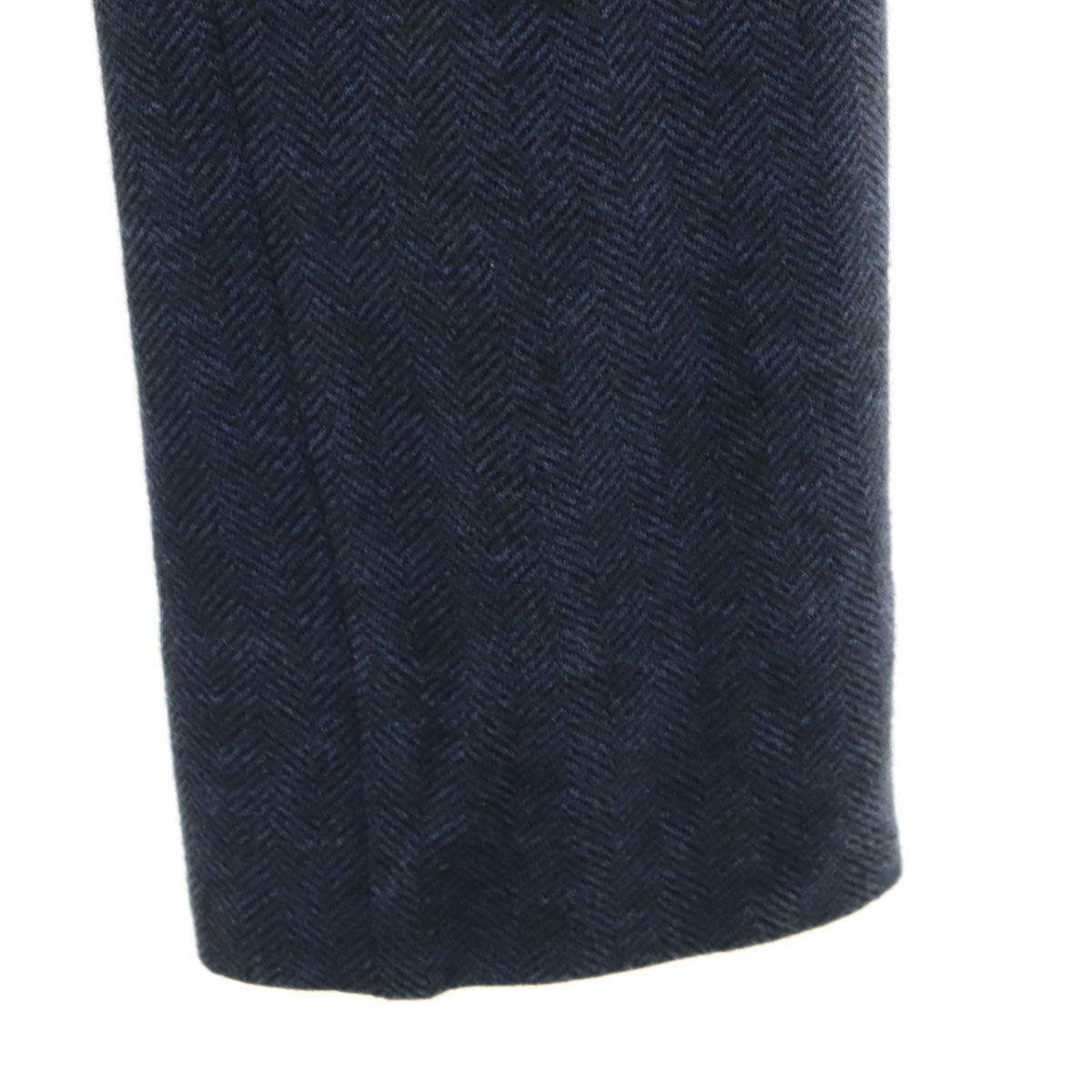 INCOTEX インコテックス ヘリンボーン SLIM FIT スラックスパンツ 44 ネイビー メンズ