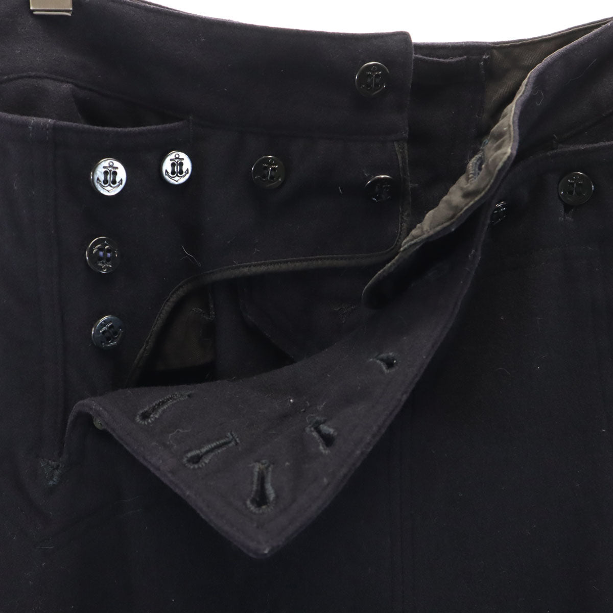 US NAVY アメリカ海軍 60s ウール100% ヴィンテージ セーラー パンツ 31R 濃紺 クラッカージャックパンツ メンズ