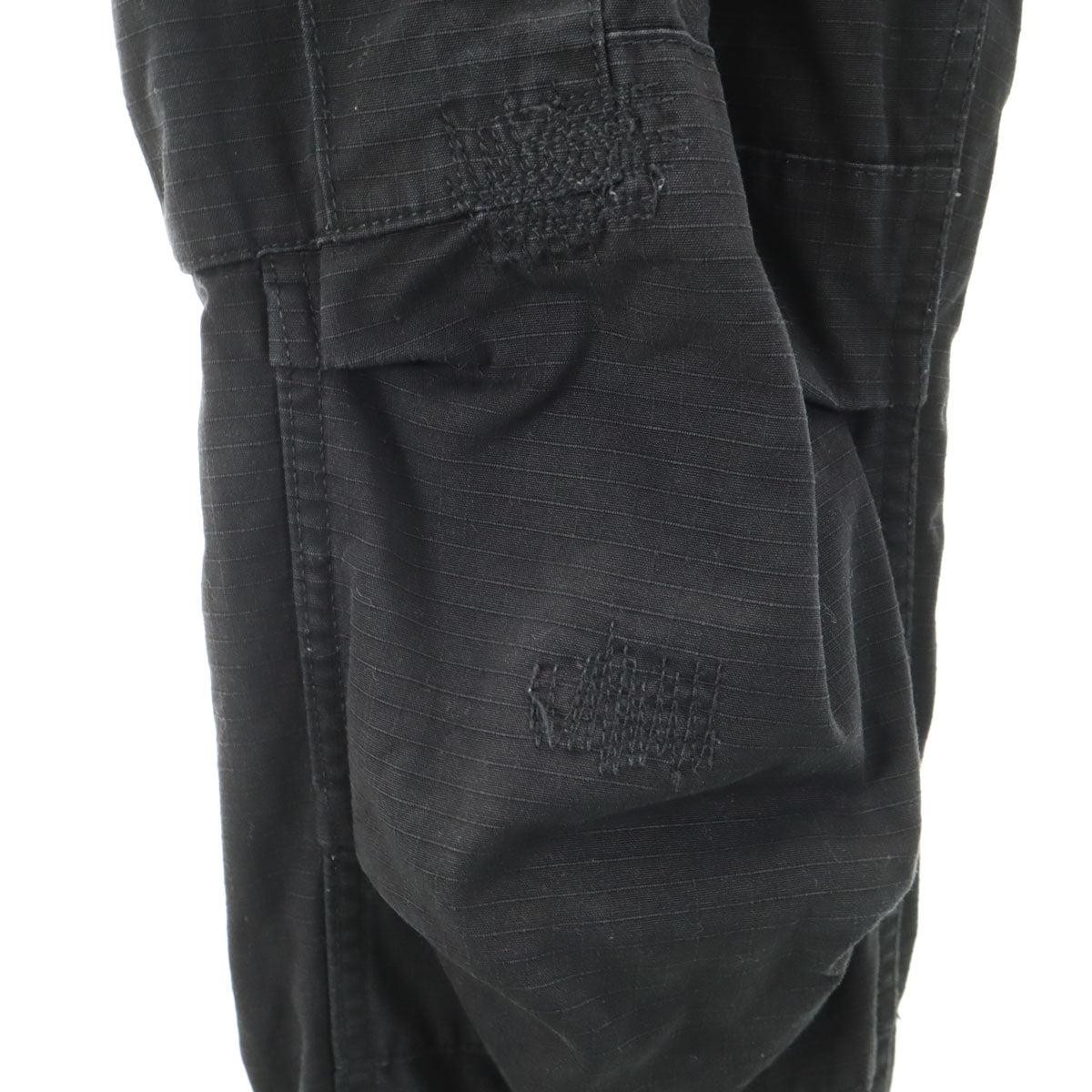 ALPHA アルファ JOHN'S CLOTHING ジョンズクロージング コラボ ヴィンテージ加工 タイト カーゴパンツ M ブラック メンズ