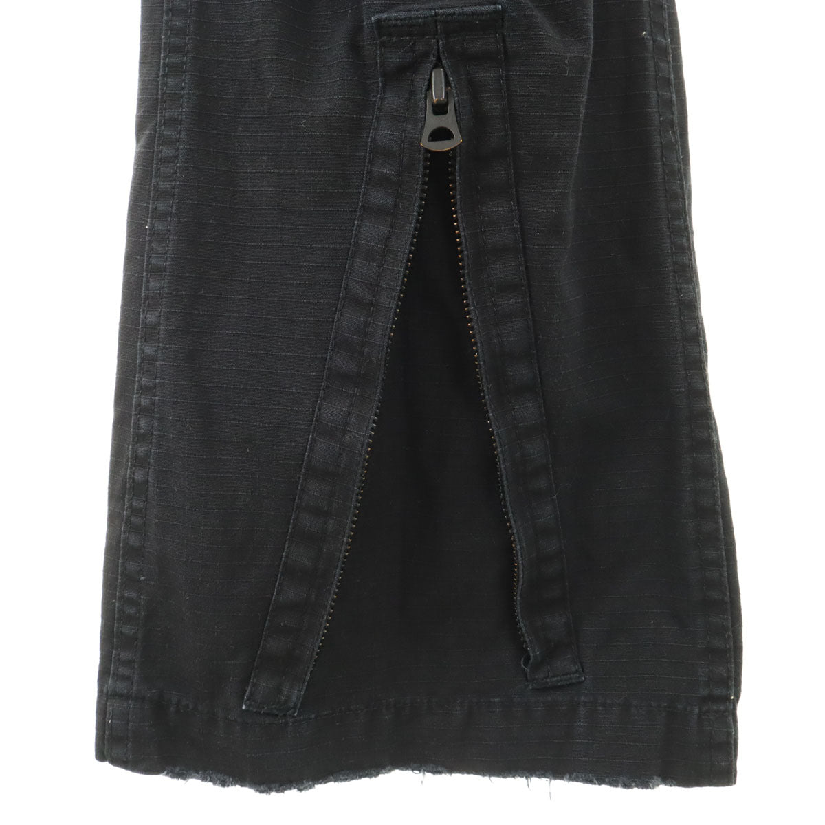 ALPHA アルファ JOHN'S CLOTHING ジョンズクロージング コラボ ヴィンテージ加工 タイト カーゴパンツ M ブラック メンズ