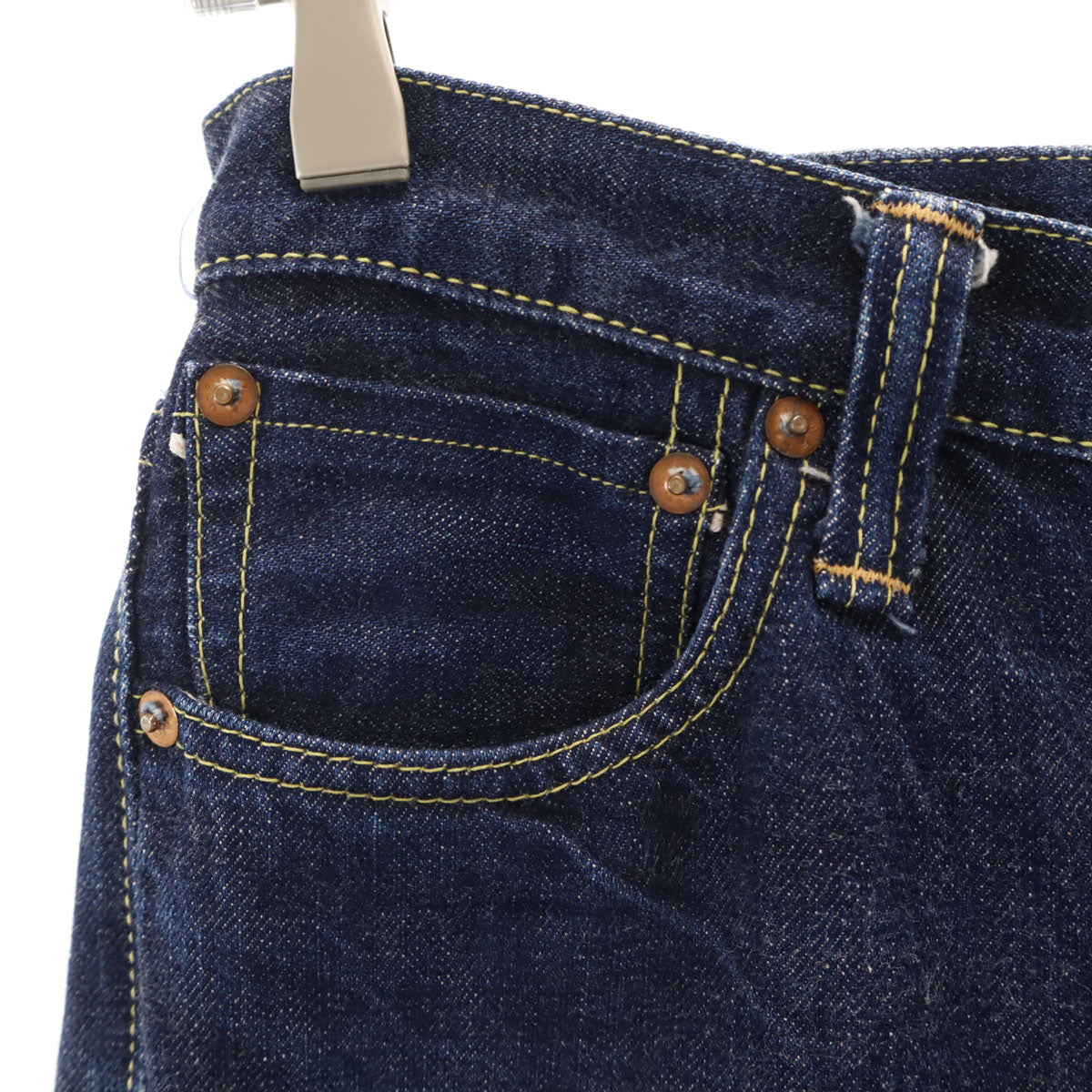 FULLCOUNT フルカウント 日本製 ストレートデニムパンツ W27 ネイビー ジーパン メンズ