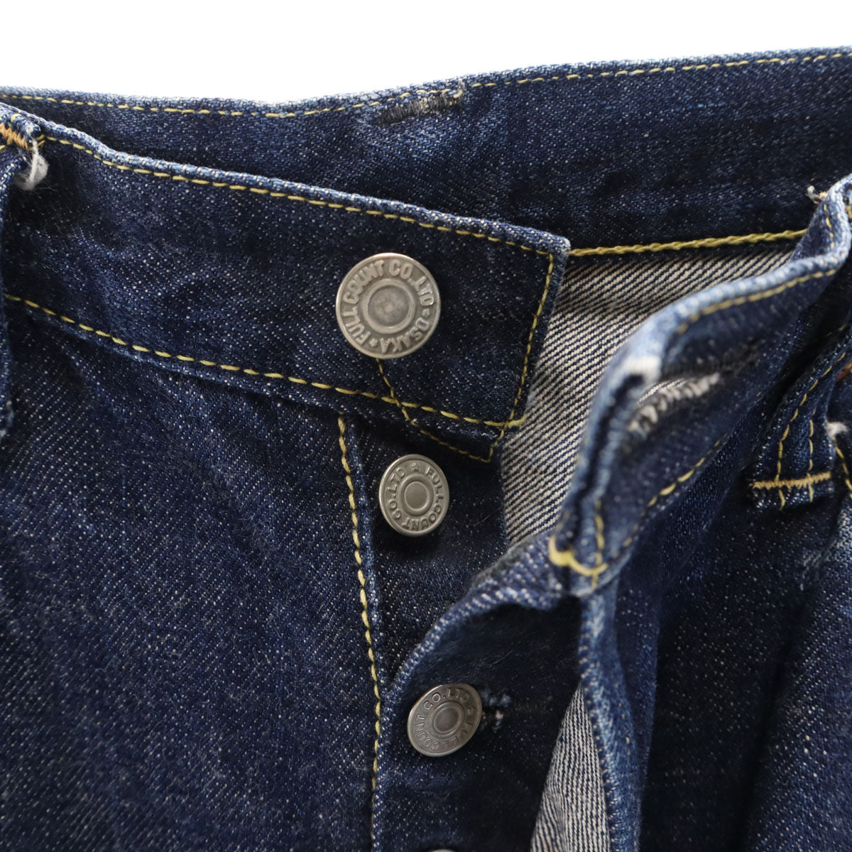 FULLCOUNT フルカウント 日本製 ストレートデニムパンツ W27 ネイビー ジーパン メンズ