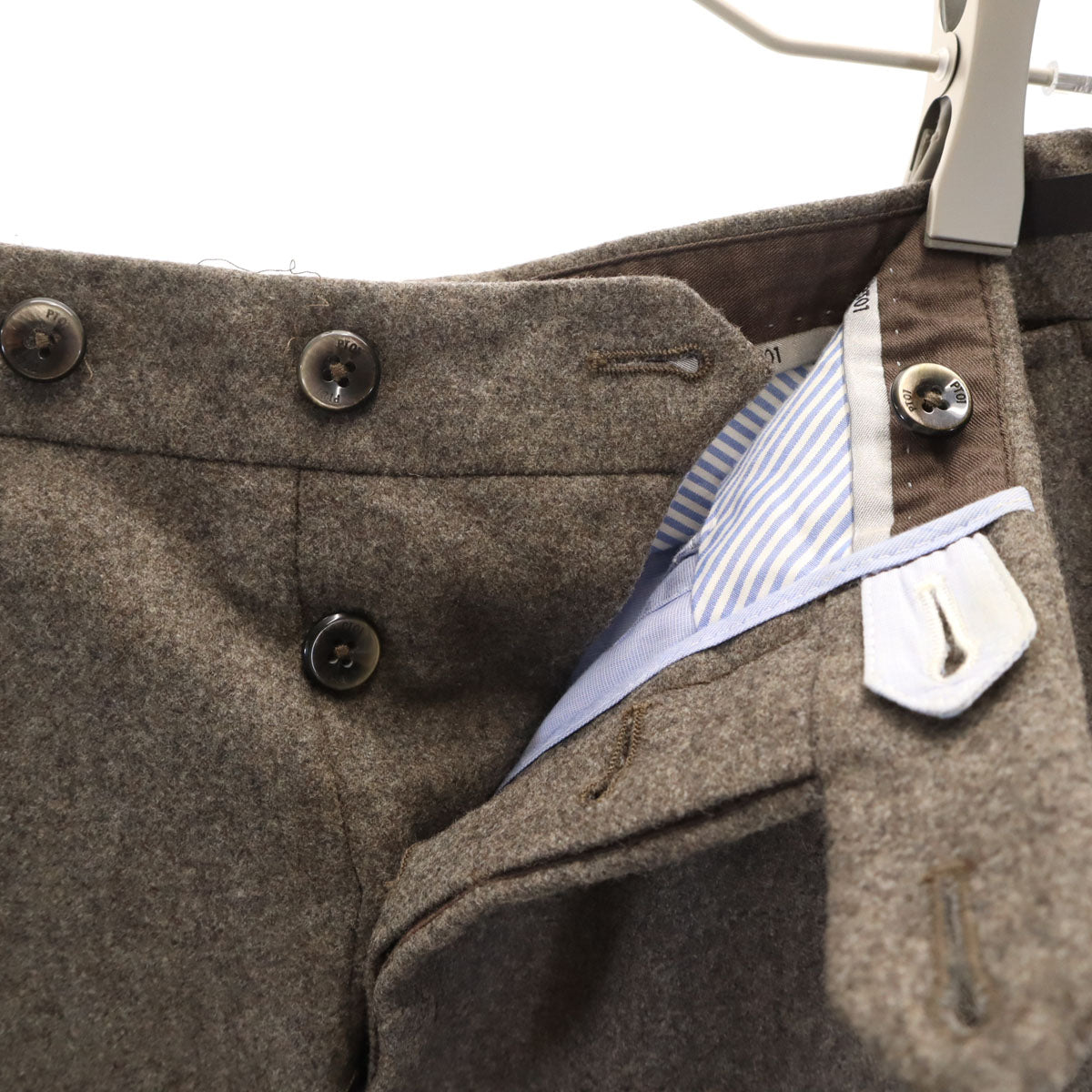 PT01 ピーティーゼロウーノ スラックスパンツ 46 ブラウン系 メンズ