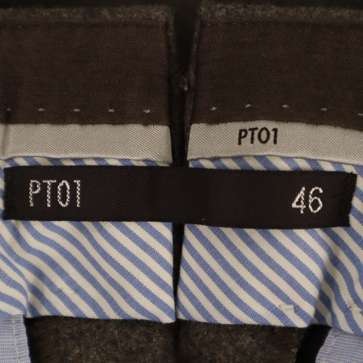 PT01 ピーティーゼロウーノ スラックスパンツ 46 ブラウン系 メンズ