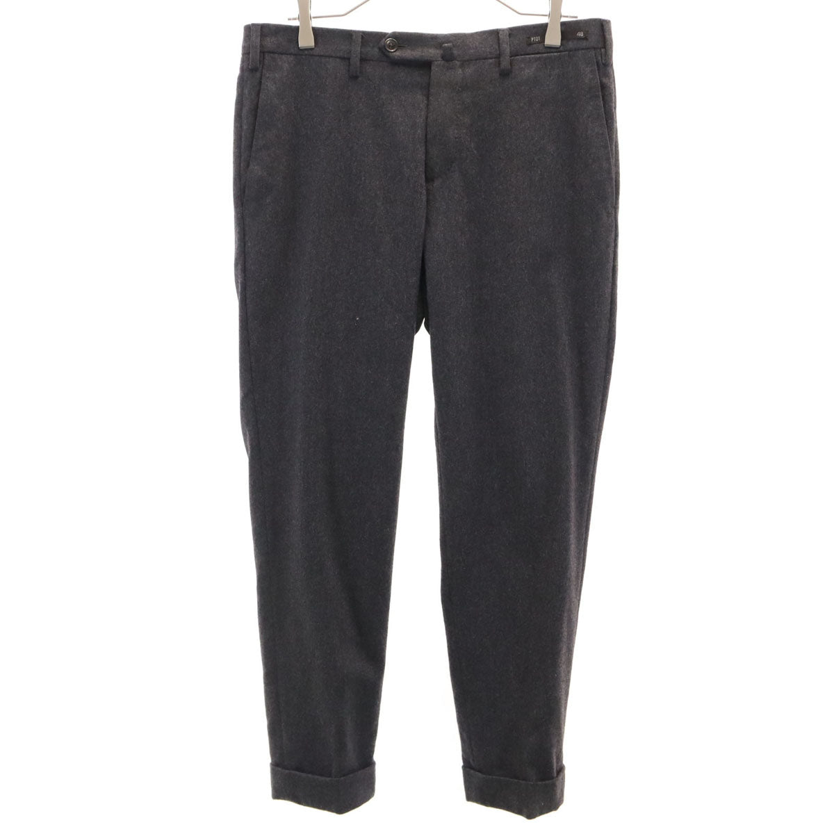 PT01 ピーティーゼロウーノ ウールブレンド スラックスパンツ 48 グレー メンズ