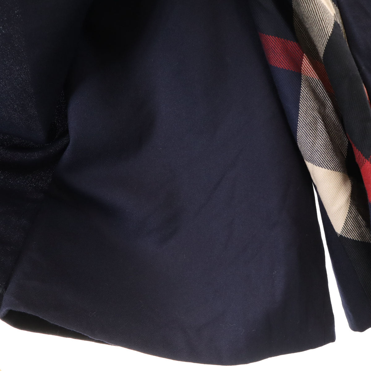 美品 BLUE LABEL CRESTBRIDGE ブルーレーベルクレストブリッジ クロップド丈 ワイドパンツ 36 ネイビー レディース