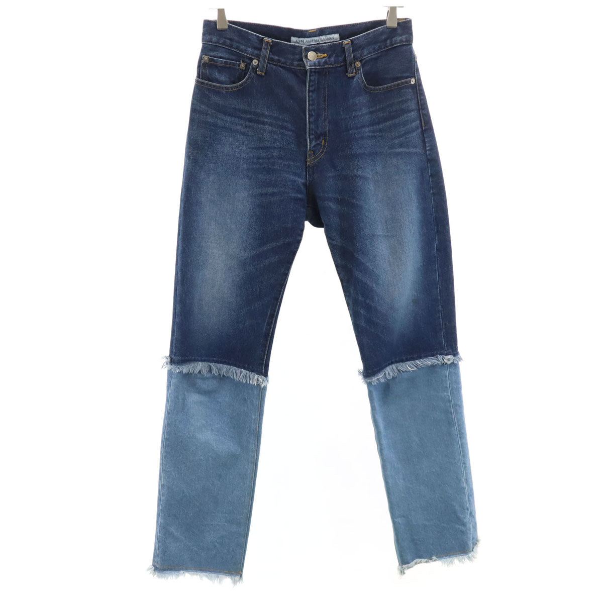 JOHN LAWRENCE SULLIVAN ジョンローレンスサリバン 日本製 切替 デニムパンツ 8 インディゴブルー ジーンズ レディース