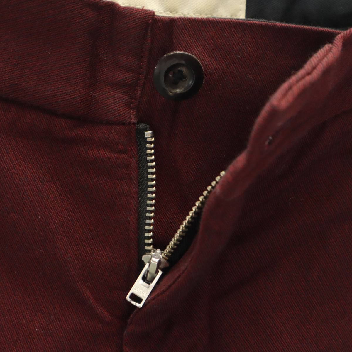 Jieda ジエダ 日本製 ギャバジン タック スラックスパンツ 2 ボルドー メンズ