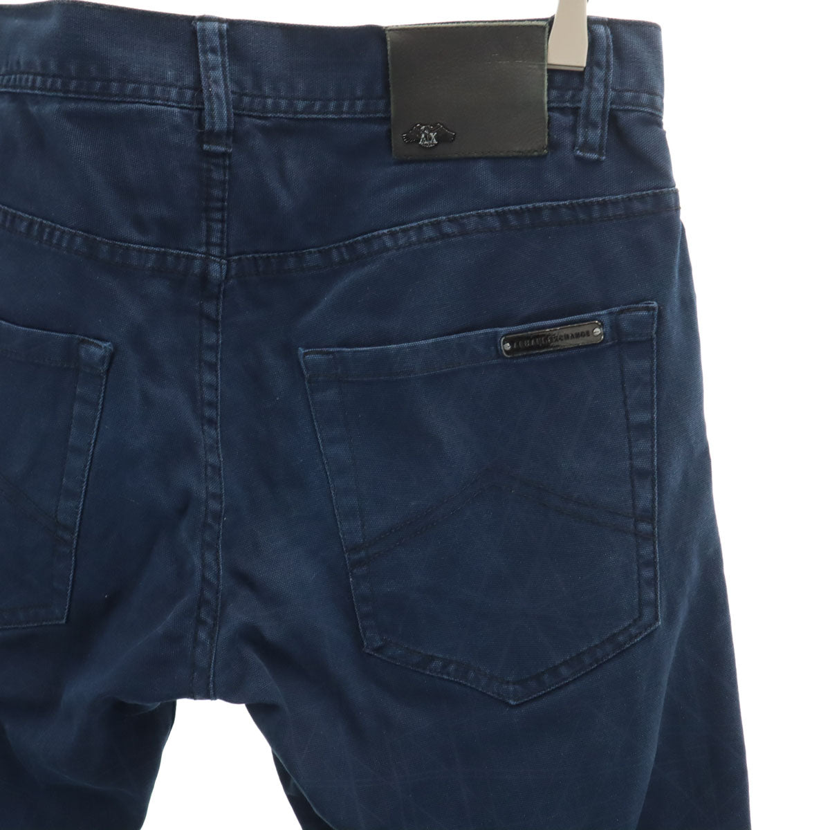 ARMANI EXCHANGE アルマーニエクスチェンジ 2012年 幾何学柄 ストレートパンツ W31 ネイビー メンズ