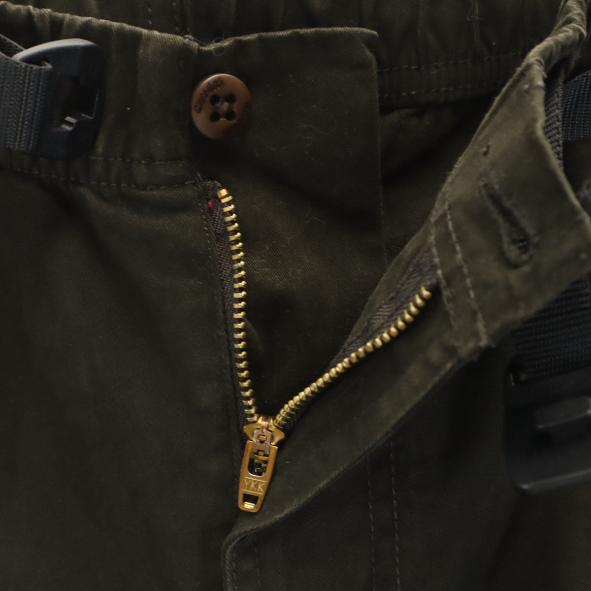 Gramicci グラミチ ニューナロー カーゴ ジョガーパンツ S カーキ アウトドア メンズ