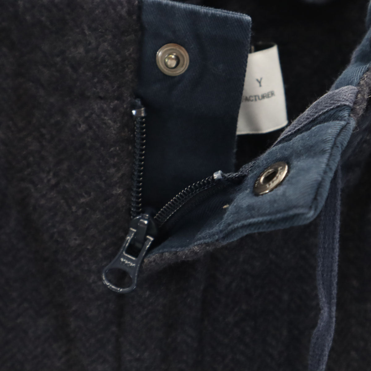 CURLY カーリー 日本製 ヘリンボーン イージーパンツ 2 ネイビー メンズ