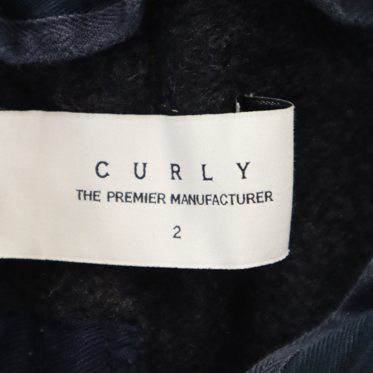 CURLY カーリー 日本製 ヘリンボーン イージーパンツ 2 ネイビー メンズ