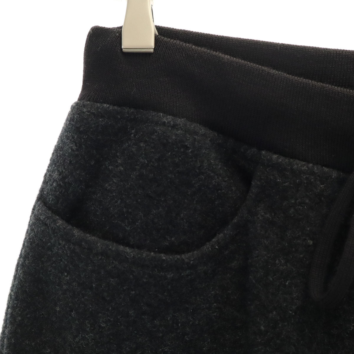 美品 BATONER バトナ― 20FM 日本製 ダブルフェイス圧縮ウール イージーパンツ 1 ブラック系 メンズ