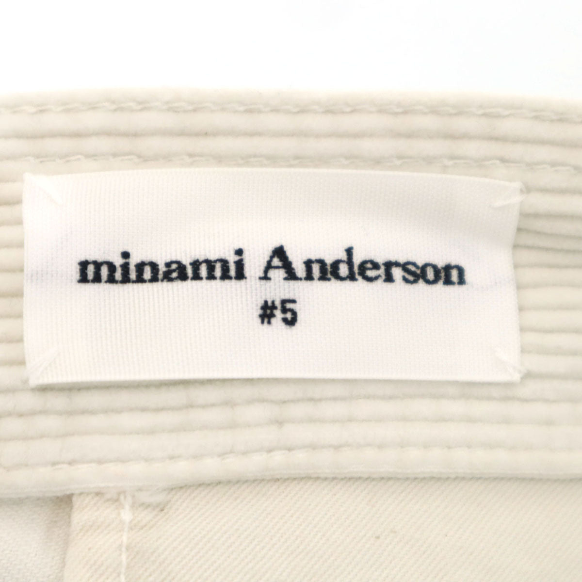未使用 minami Anderson ミナミアンダーソン コーデュロイパンツ M アイボリー メンズ