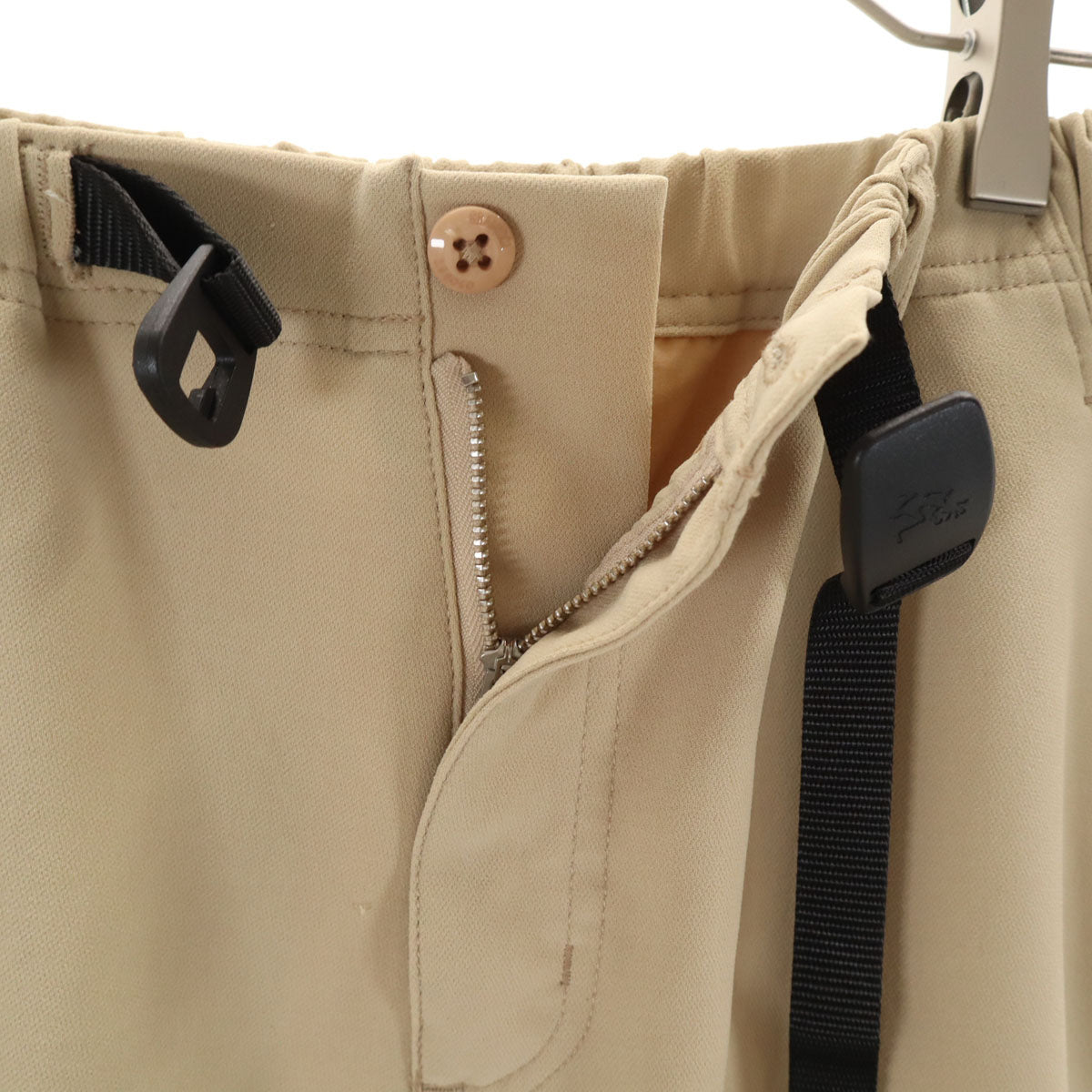 Gramicci グラミチ 417 EDIFICE フォーワンセブンエディフィス別注 テーパードパンツ S ベージュ ストレッチ クライミング メンズ