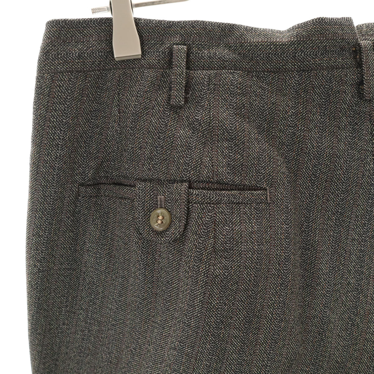 ヴィンテージ ストライプ柄 スラックスパンツ グレー系 メンズ