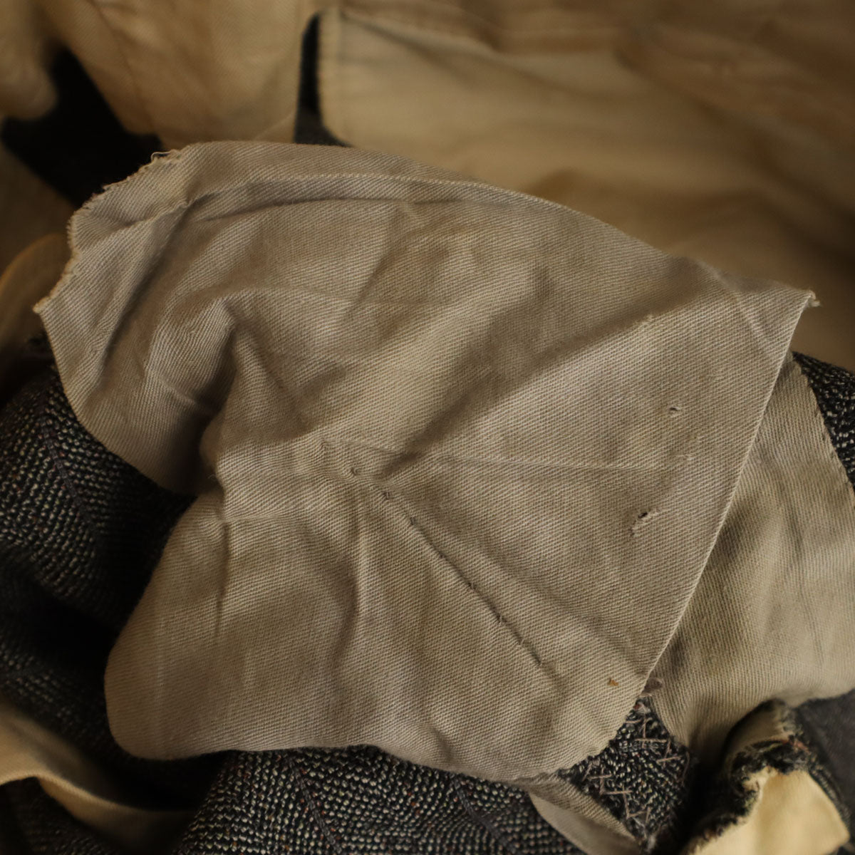 ヴィンテージ ストライプ柄 スラックスパンツ グレー系 メンズ