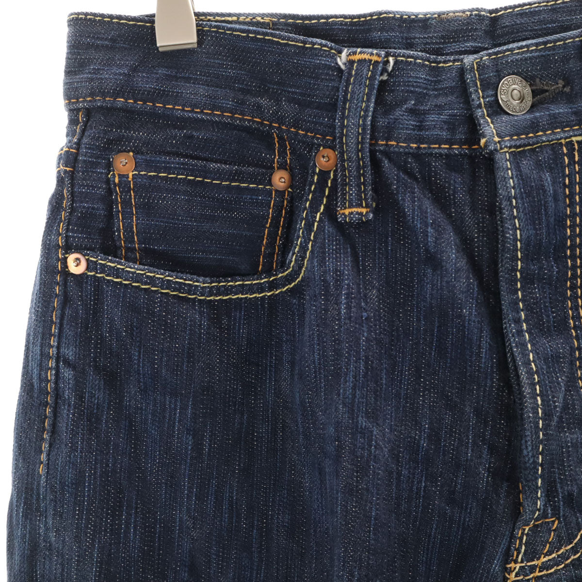 pure blue japan ピュアブルージャパン 日本製 デニムパンツ W30 ネイビー 正藍屋 ジーンズ ボタンフライ メンズ