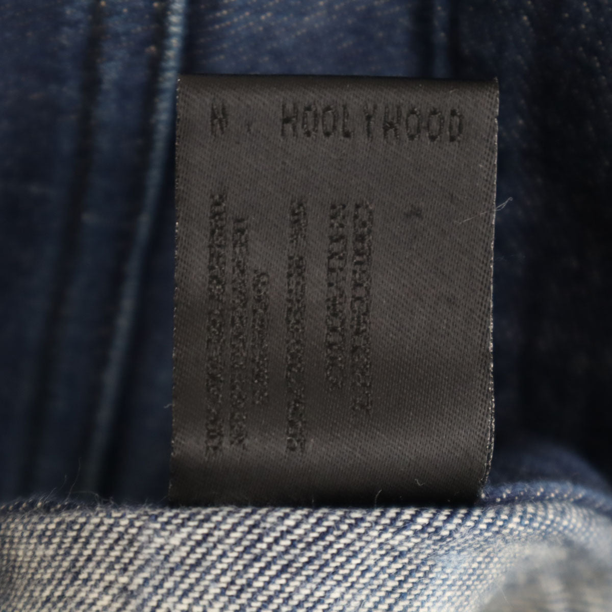 N.HOOLYWOOD エヌハリウッド 日本製 デニムパンツ 38 ネイビー ストレッチ メンズ