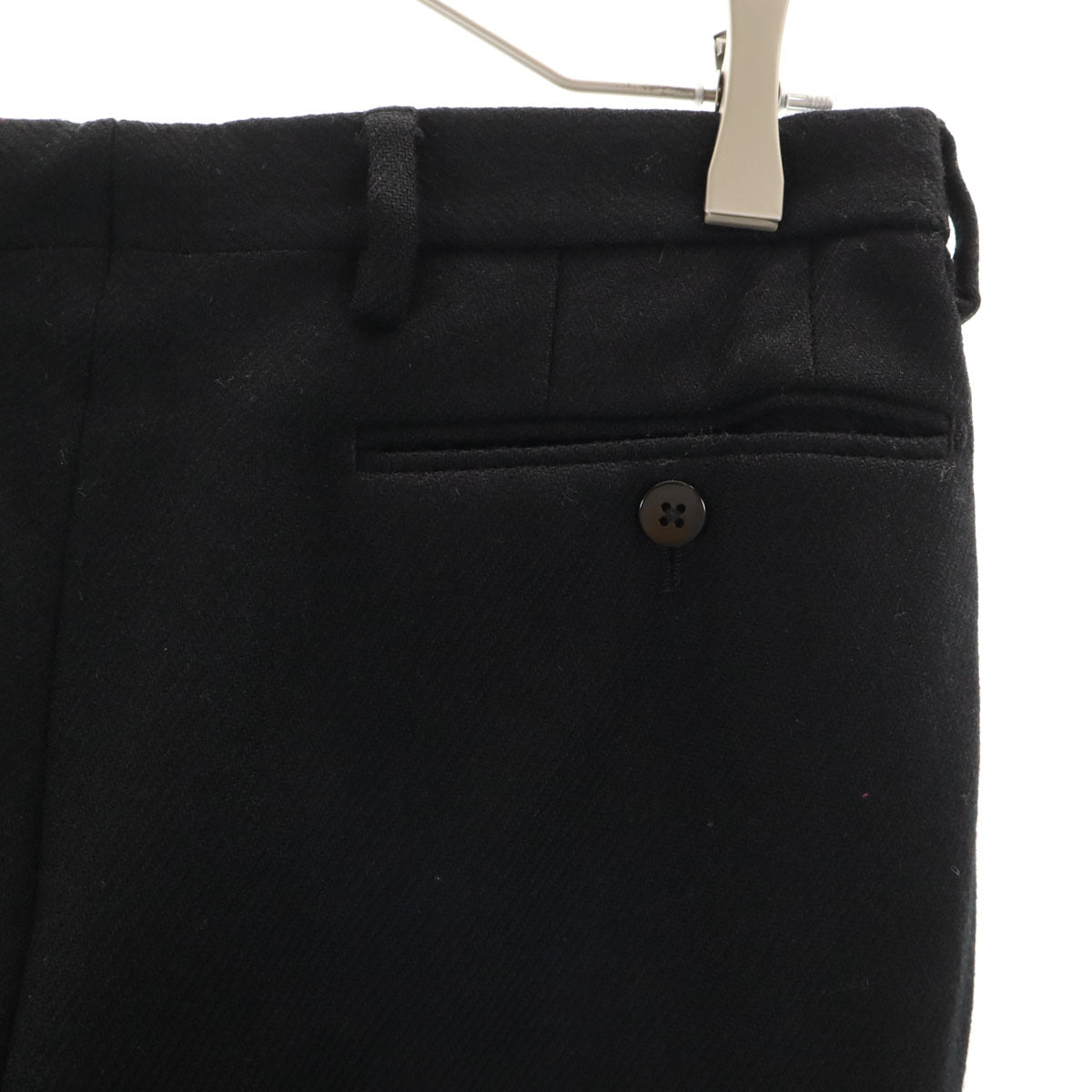 UNITED ARROWS ユナイテッドアローズ ウール スラックスパンツ 44 ブラック メンズ