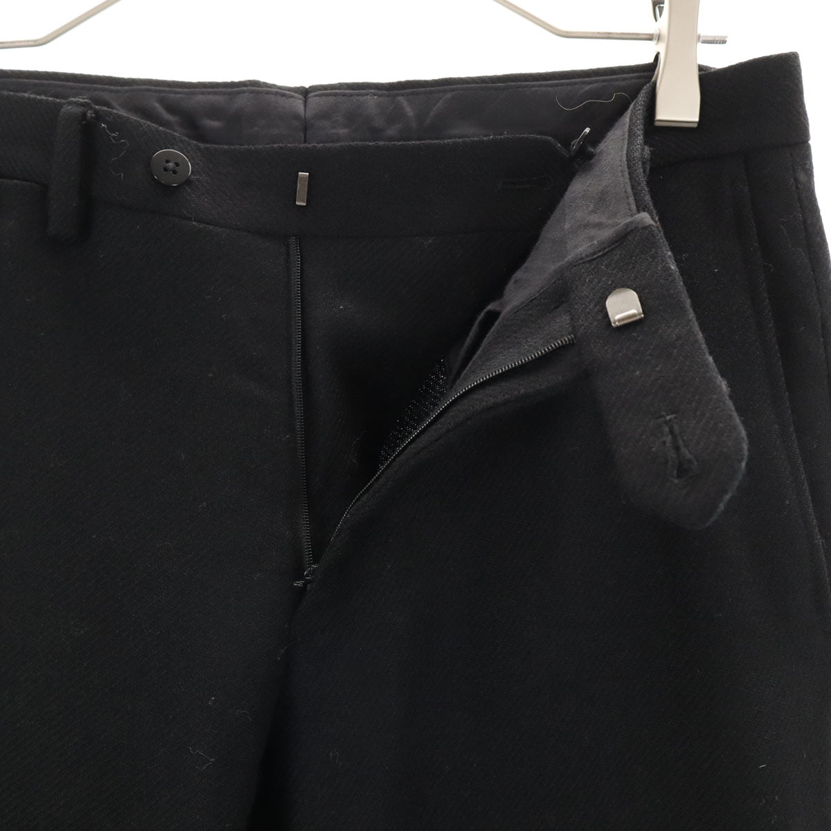 UNITED ARROWS ユナイテッドアローズ ウール スラックスパンツ 44 ブラック メンズ