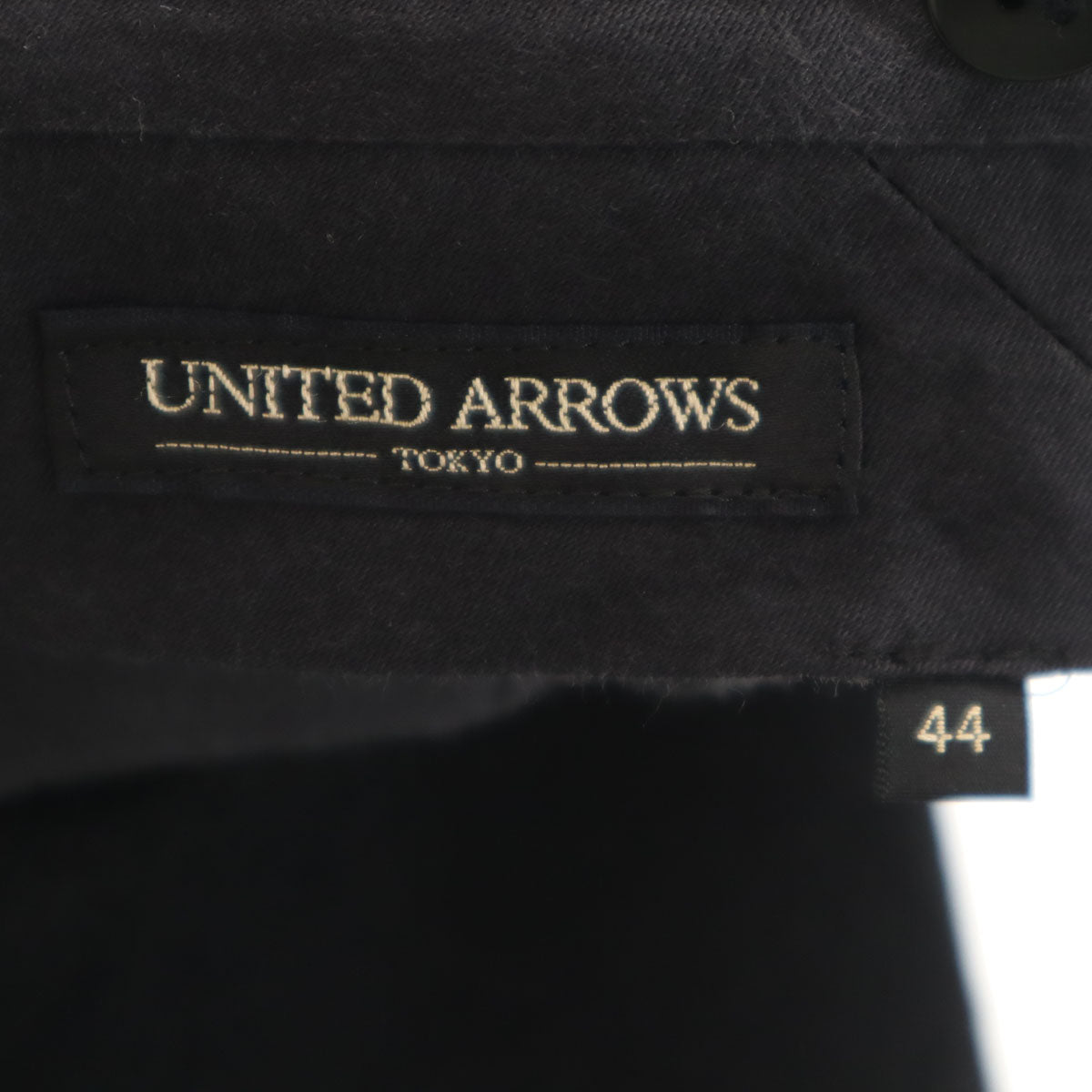 UNITED ARROWS ユナイテッドアローズ ウール スラックスパンツ 44 ブラック メンズ