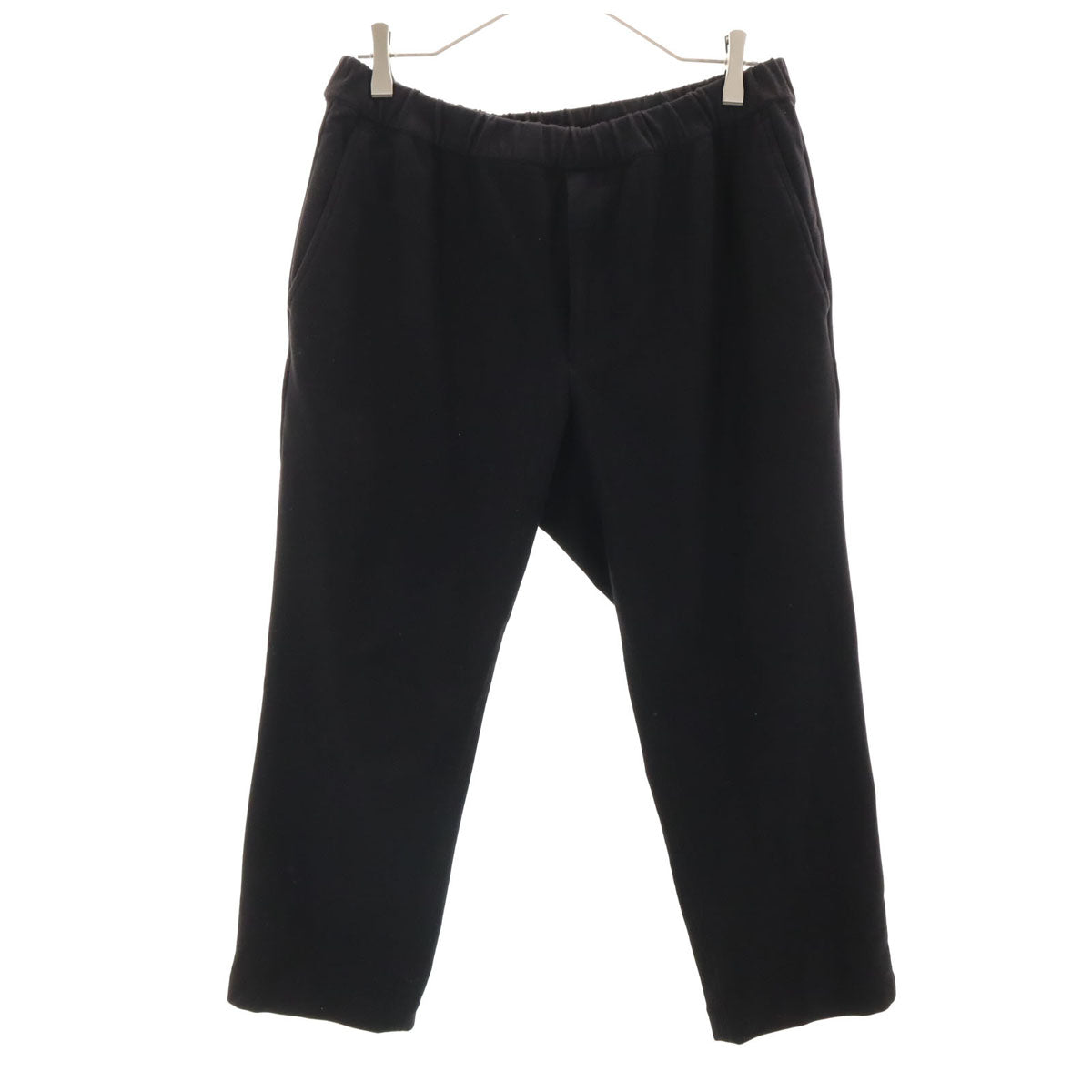 UNITED ARROWS ユナイテッドアローズ ウォームピケ オールギャザー イージーパンツ XL ブラック メンズ