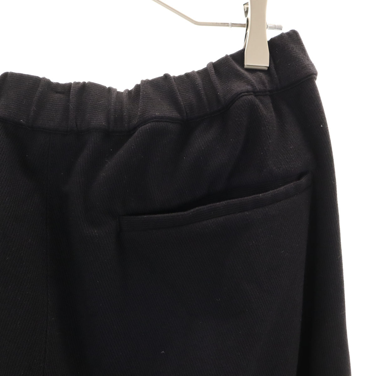 UNITED ARROWS ユナイテッドアローズ ウォームピケ オールギャザー イージーパンツ XL ブラック メンズ