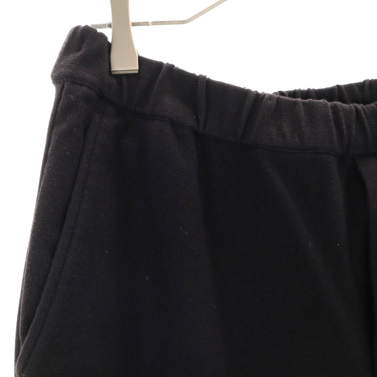 UNITED ARROWS ユナイテッドアローズ ウォームピケ オールギャザー イージーパンツ XL ブラック メンズ