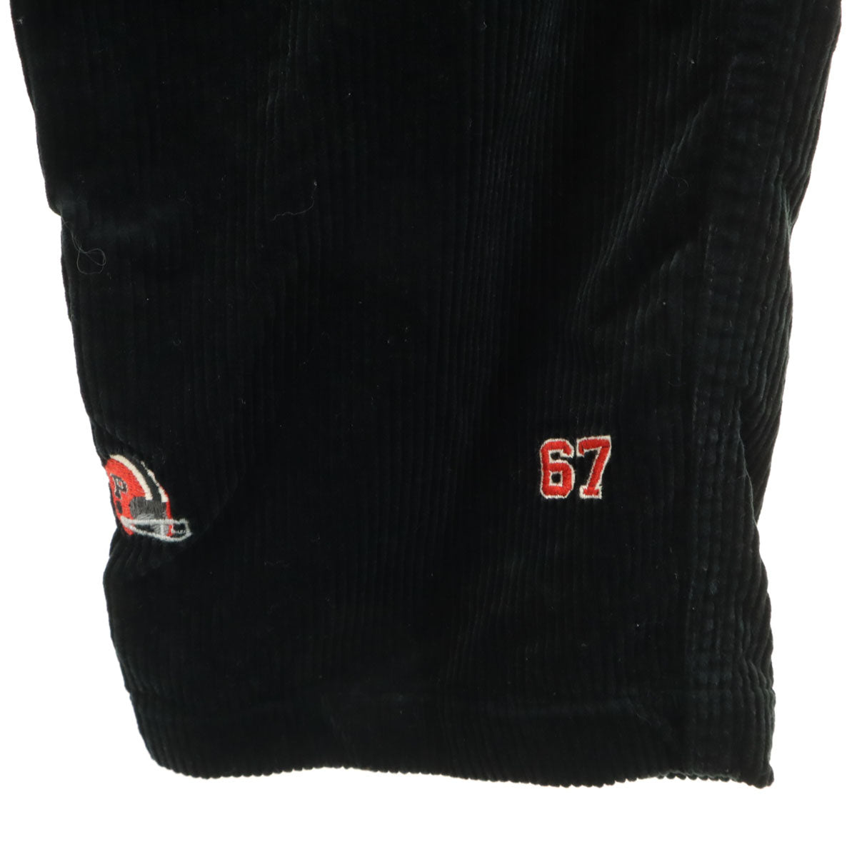 POLO RALPH LAUREN ポロラルフローレン アメフト刺繍 コーデュロイパンツ L ブラック メンズ