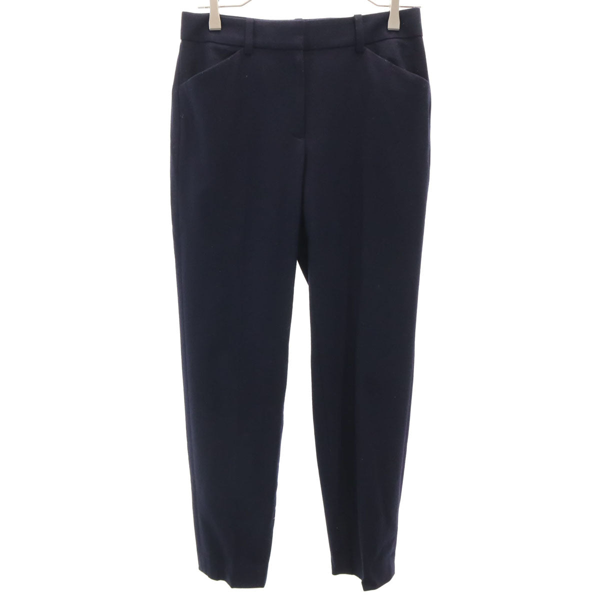 theory luxe セオリーリュクス 日本製 ウール スラックスパンツ 36 ネイビー レディース