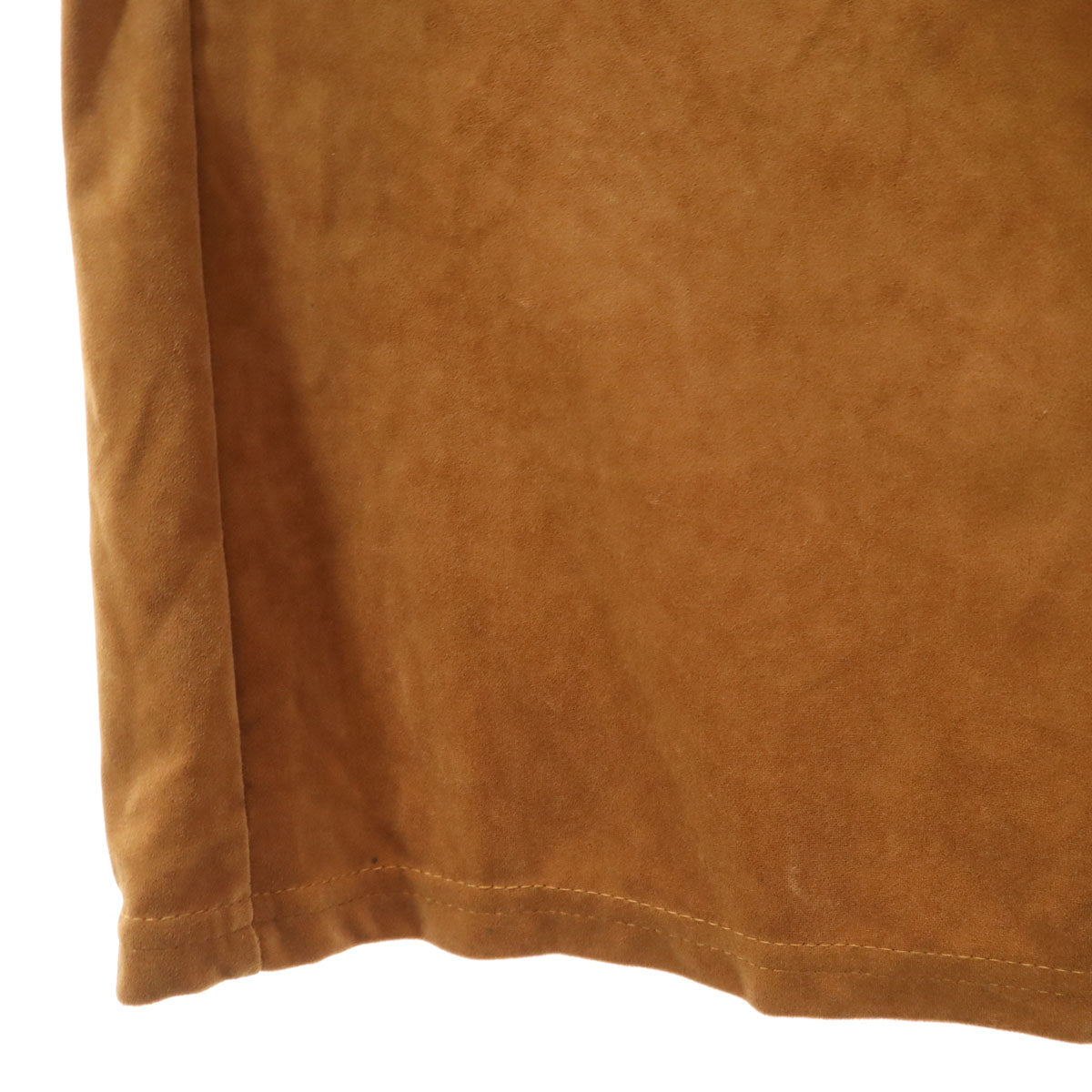 AULA アウラ 日本製 ベロア パンツ 0 キャメル レディース