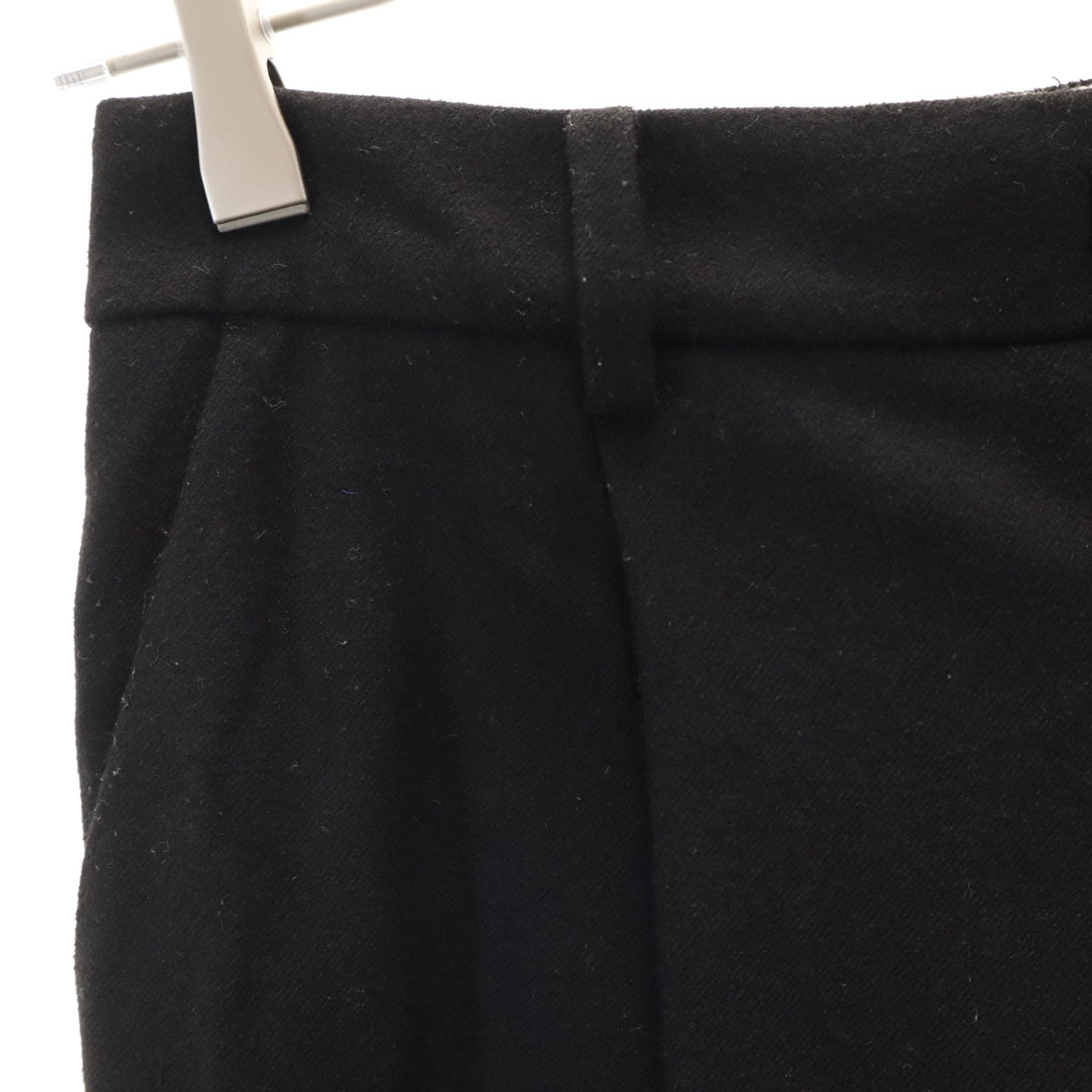 FRAMeWORK フレームワーク 日本製 タック テーパードパンツ 34 ブラック レディース