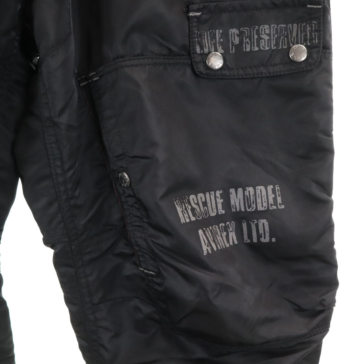 AVIREX アビレックス パラシュート パンツ XL ブラック LTD メンズ