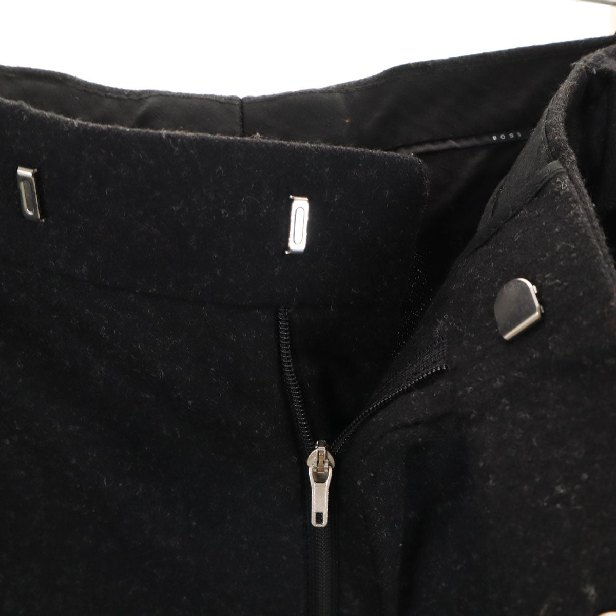 HUGO BOSS ヒューゴボス ウールブレンド スラックスパンツ 58 ブラック ビックサイズ メンズ