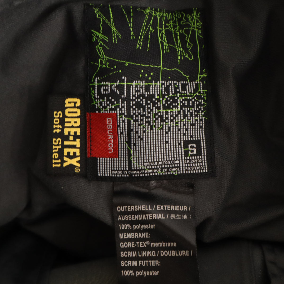 BURTON バートン スノーボード パンツ S ブラック GORE-TEX スキー メンズ