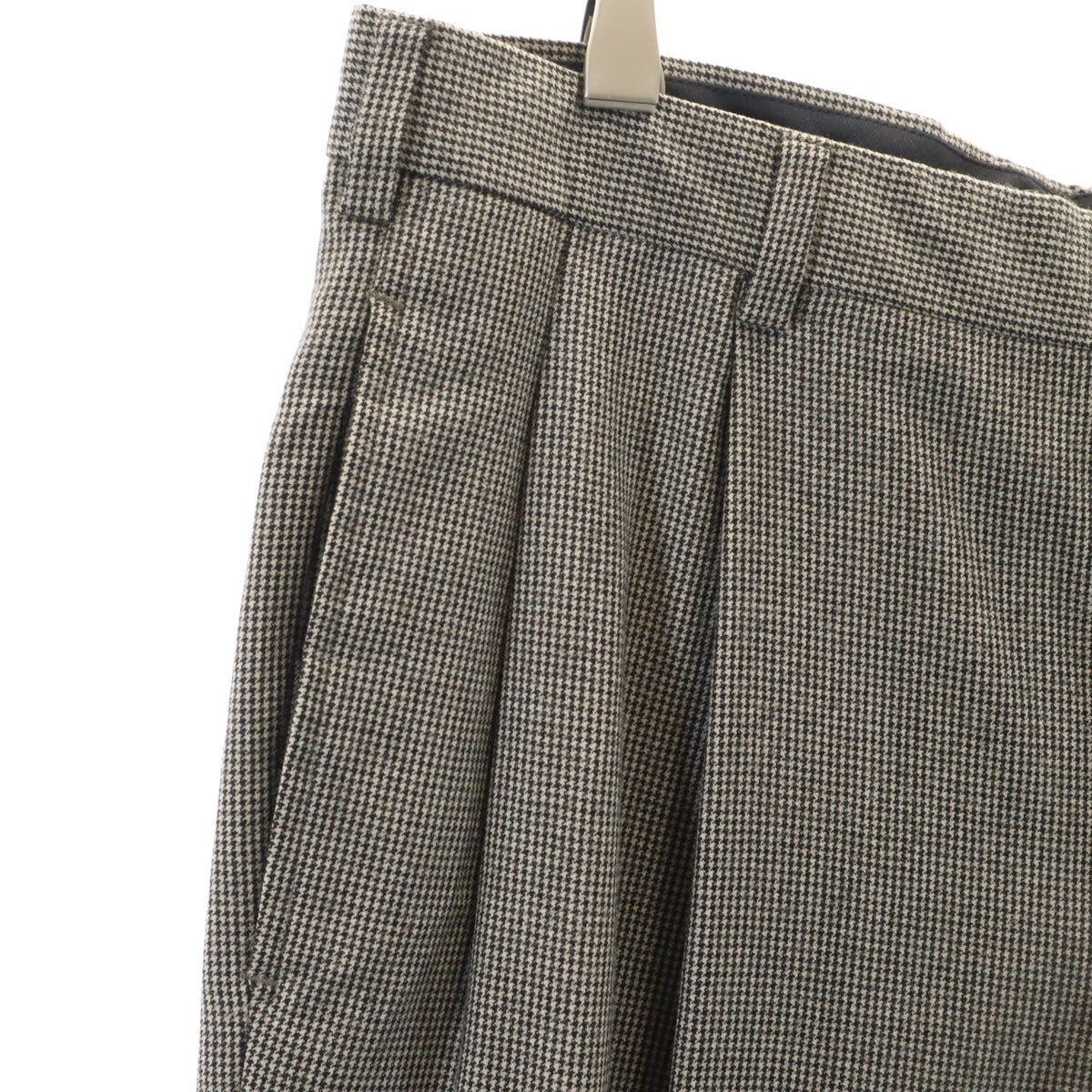 Brooks Brothers ブルックスブラザーズ ハウンドトゥース柄 スラックスパンツ グレー 千鳥格子 メンズ