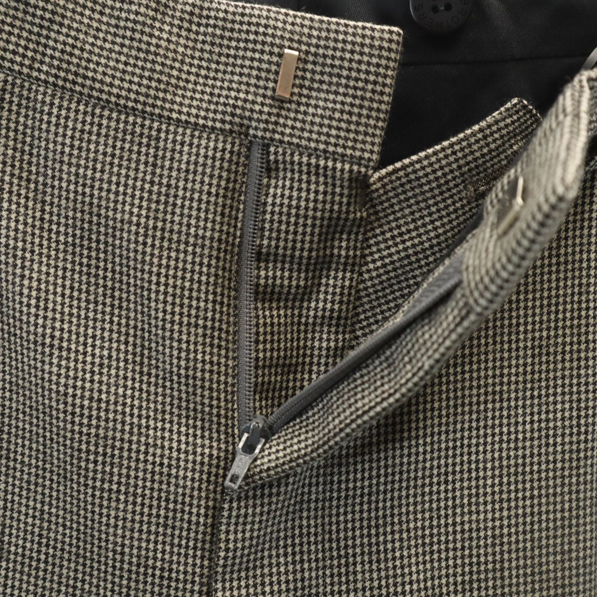 Brooks Brothers ブルックスブラザーズ ハウンドトゥース柄 スラックスパンツ グレー 千鳥格子 メンズ