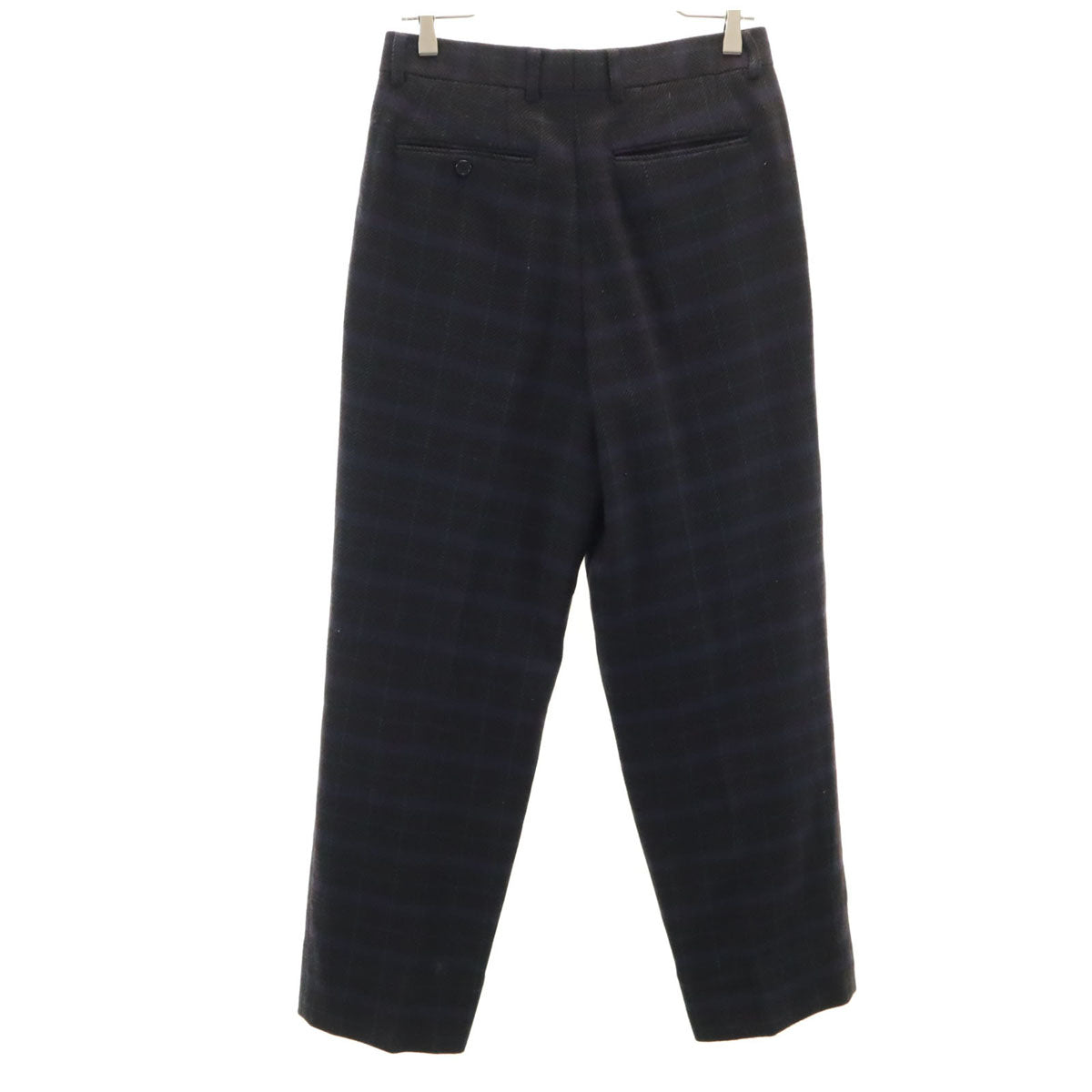 Christian Dior MONSIEUR クリスチャンディオール ムッシュ 90s オールド チェック ウールパンツ 76 ネイビー系 メンズ