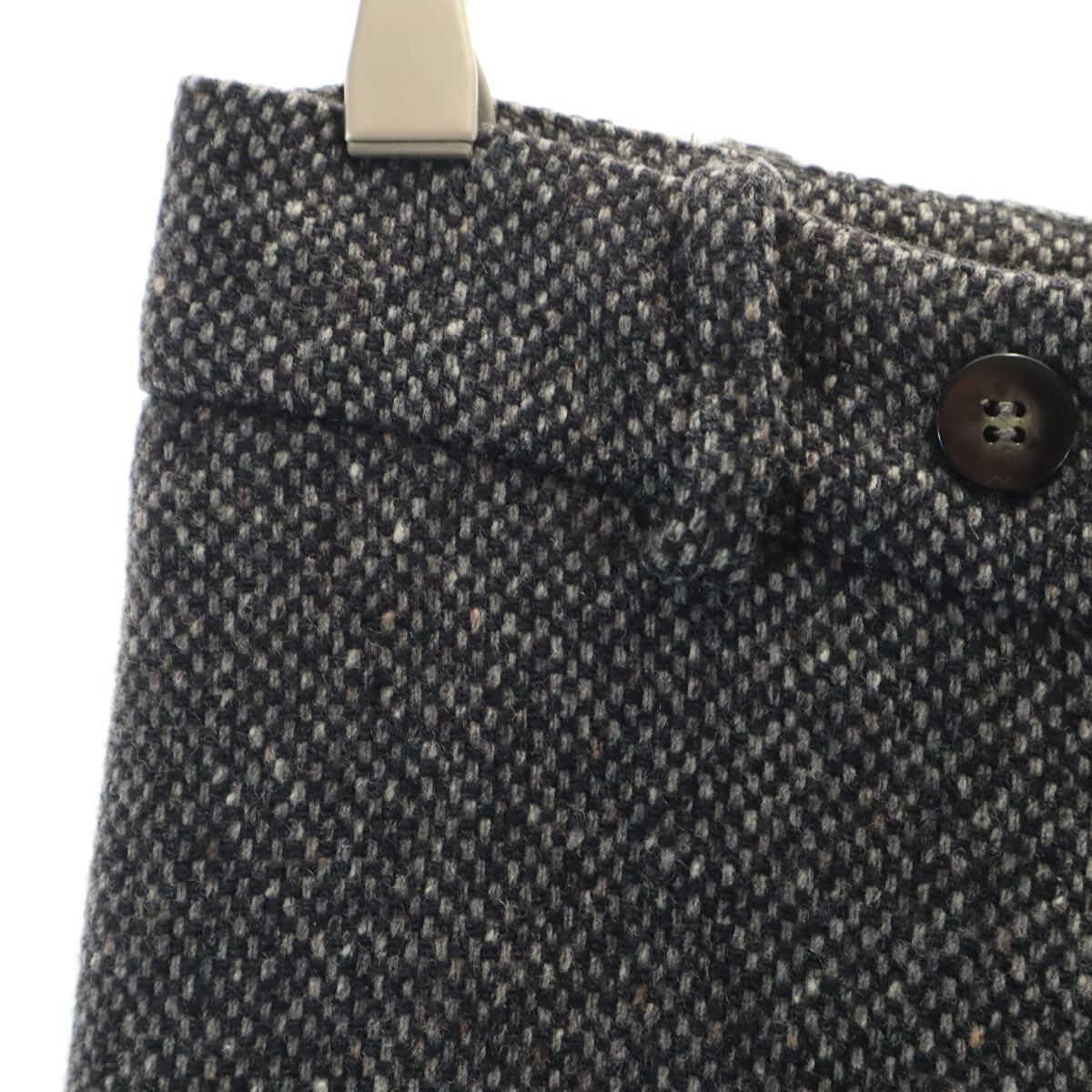 MAX MARA マックスマーラ ウールシルクブレンド ロングパンツ 38 グレー レディース