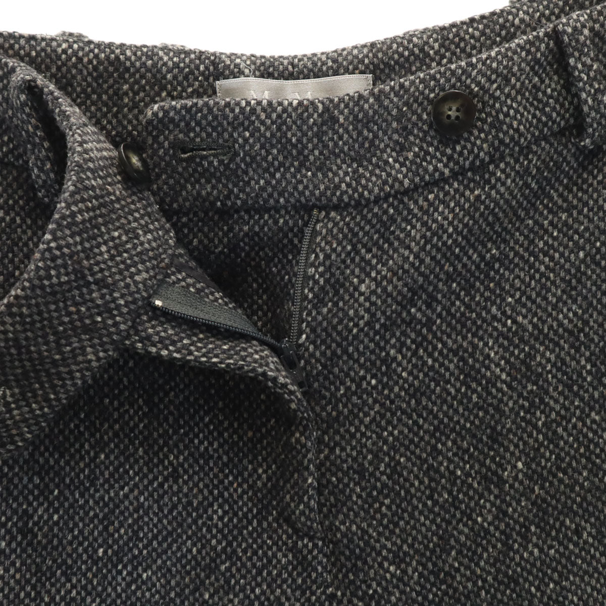 MAX MARA マックスマーラ ウールシルクブレンド ロングパンツ 38 グレー レディース