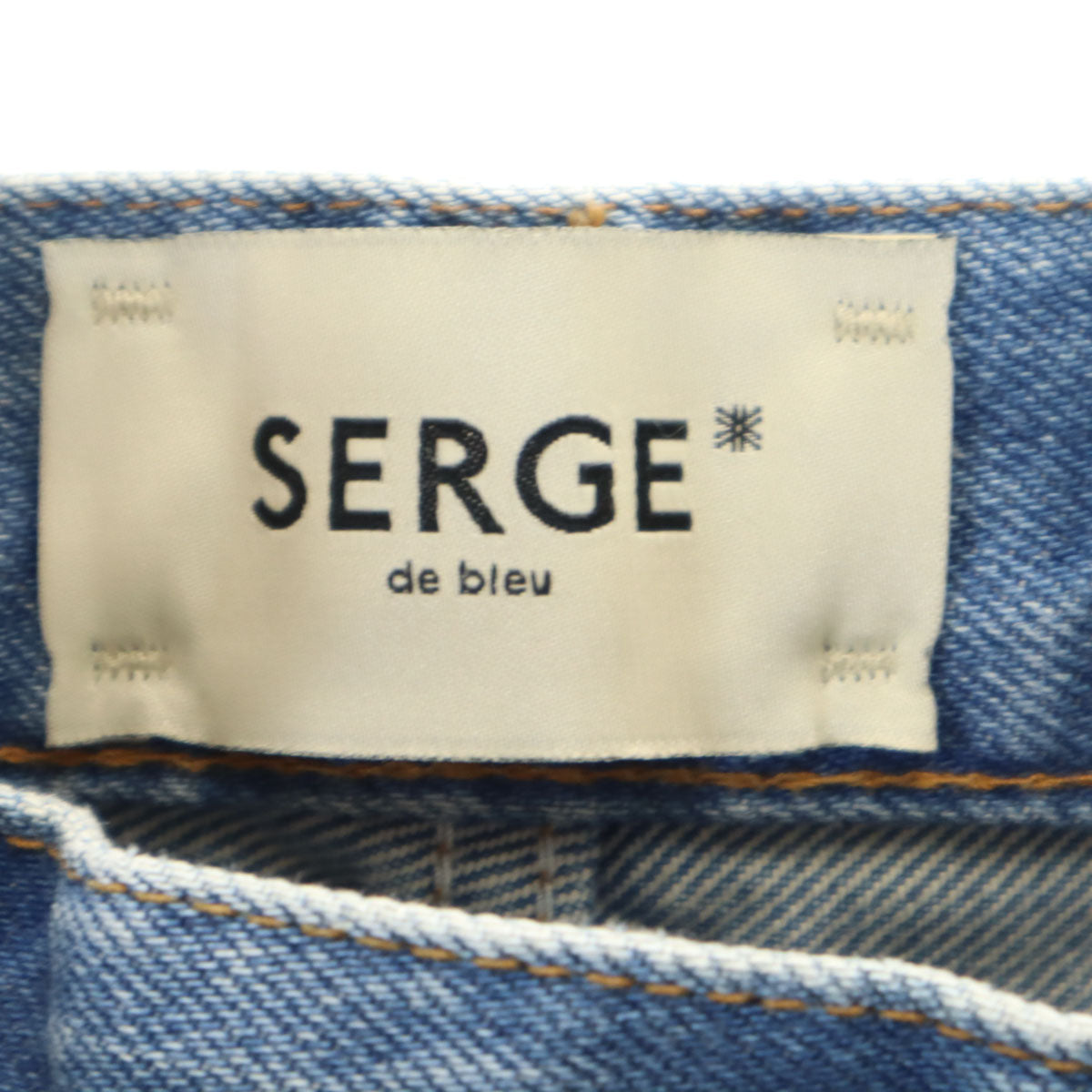 美品 SERGE de bleu サージ 日本製 デニムパンツ w27 ブルー系 ジーンズ レディース