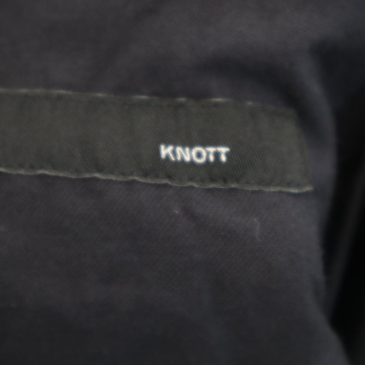 KNOTT ノット 日本製 サイドライン スラックスパンツ 1 ブラック メンズ