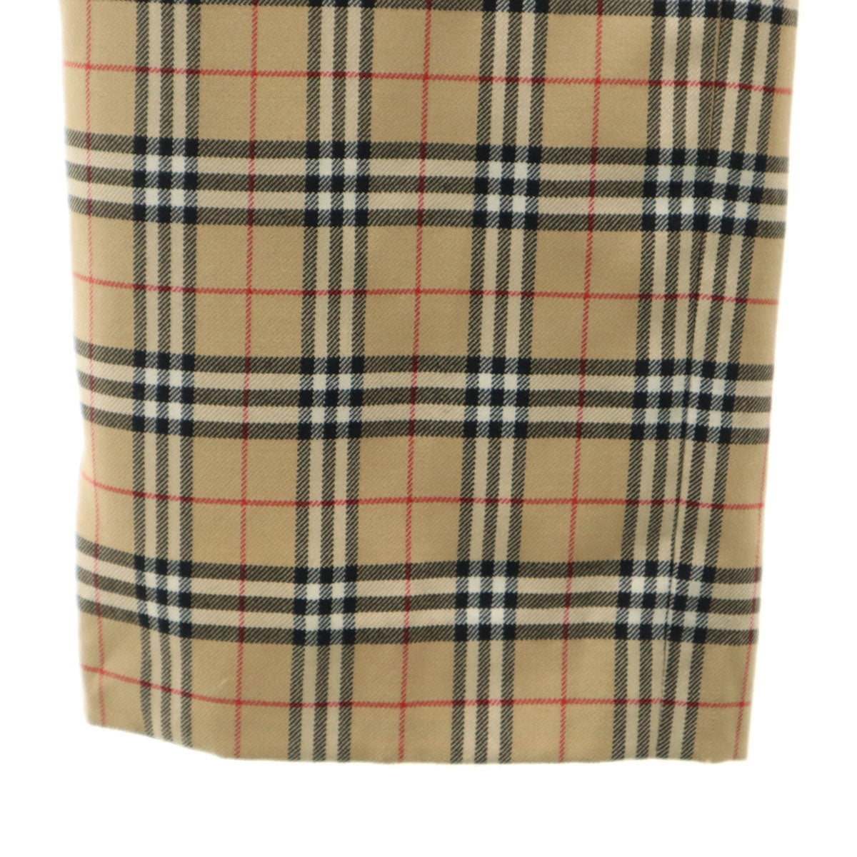 BURBERRY GOLF バーバリーゴルフ 日本製 ノバチェック ストレートパンツ 11 ベージュ 三陽商会 レディース