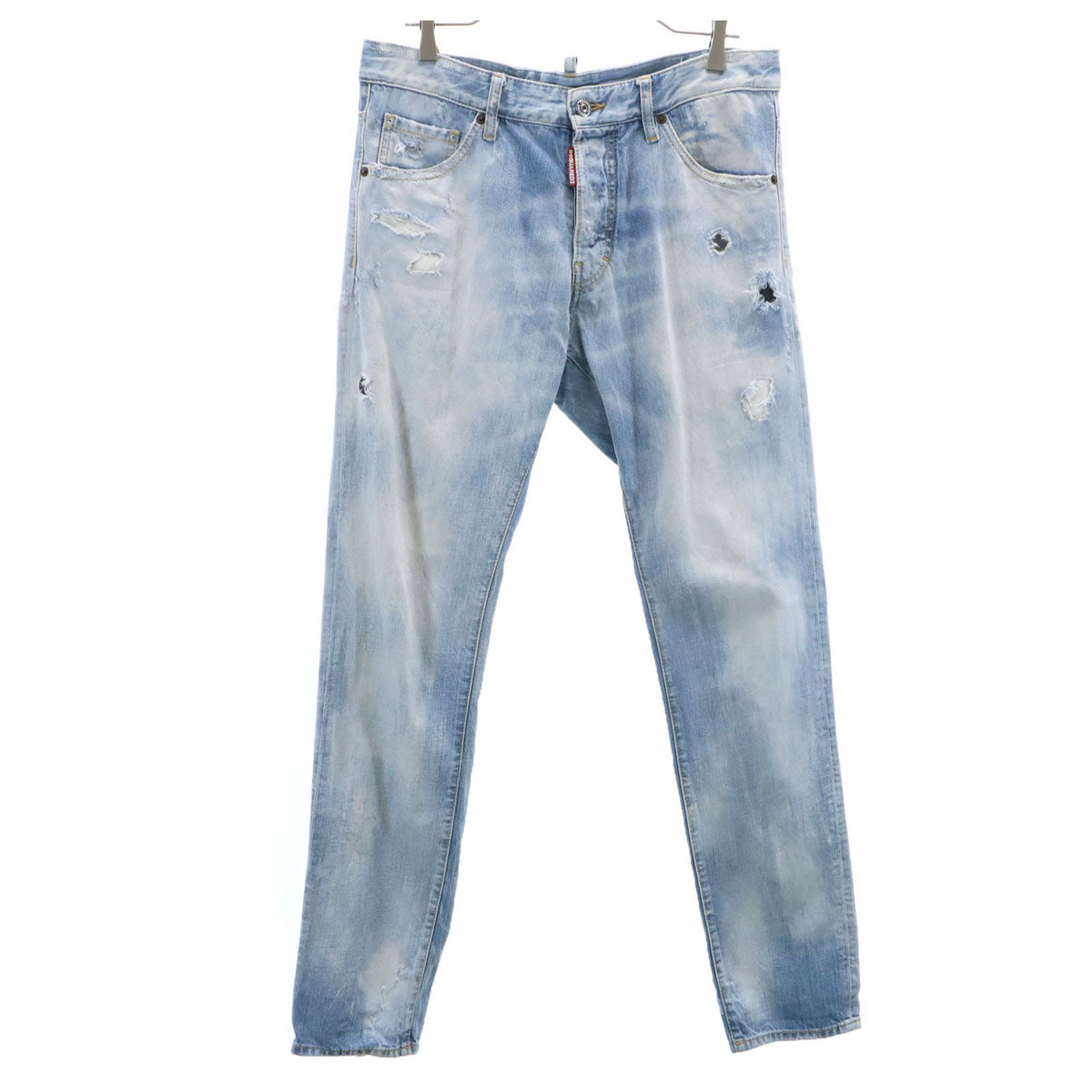 DSQUARED2 ディースクエアード 2022年 イタリア製 COOL GUY ヴィンテージ加工 デニムパンツ 48 アイスブルー ジーンズ メンズ