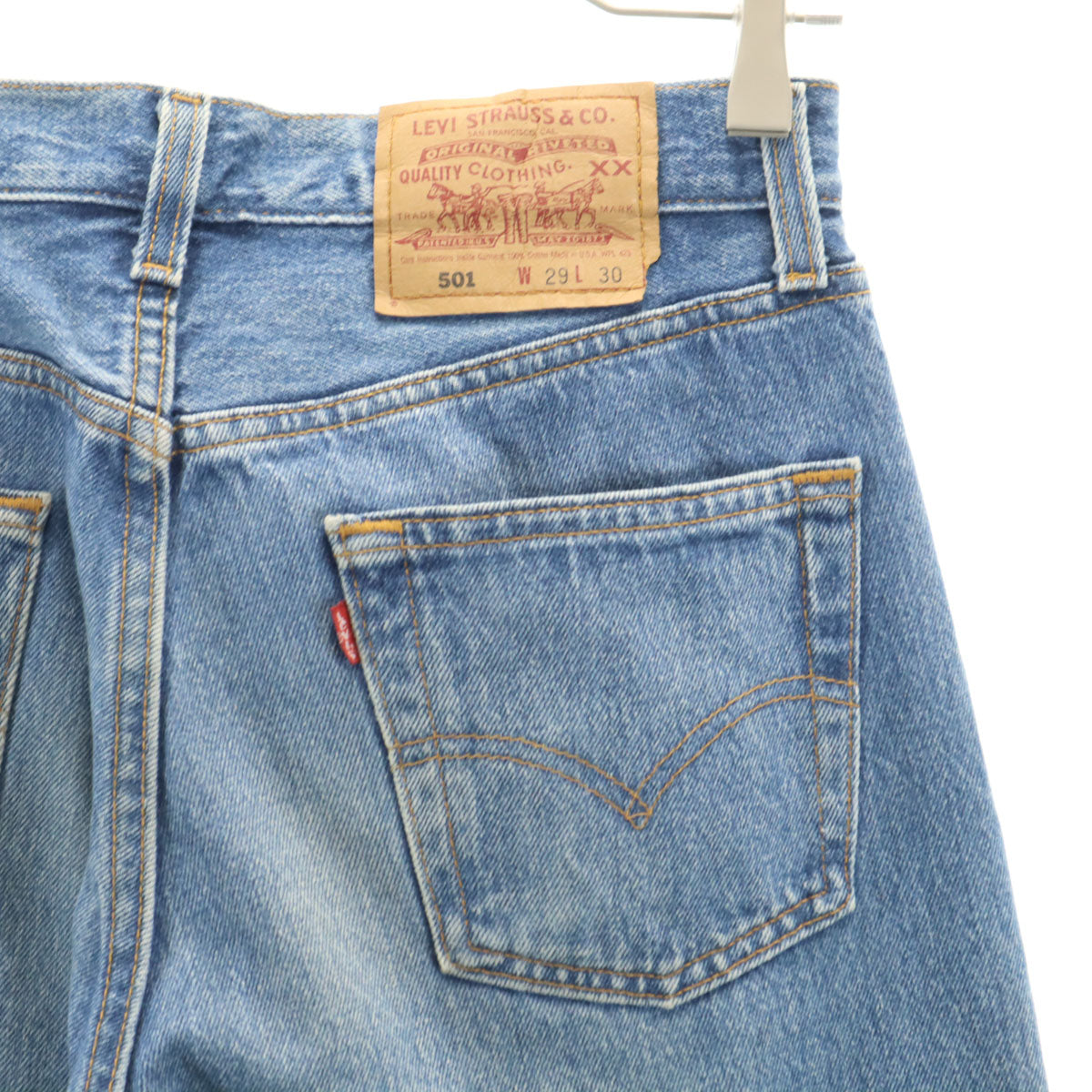 Levi's リーバイス 90s 501 USA製 オールド ストレートデニムパンツ W29 ウォッシュブルー ジーンズ メンズ