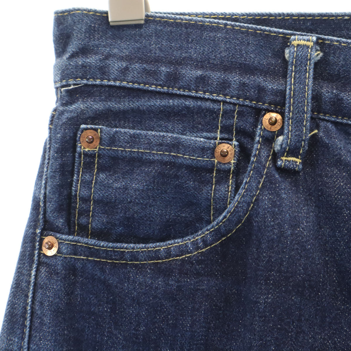 Levi's リーバイス 90s 702 日本製 赤耳 ビッグE オールド ストレートデニムパンツ W29 インディゴ ジーンズ 隠しリベット セルビッチ シンチバック メンズ